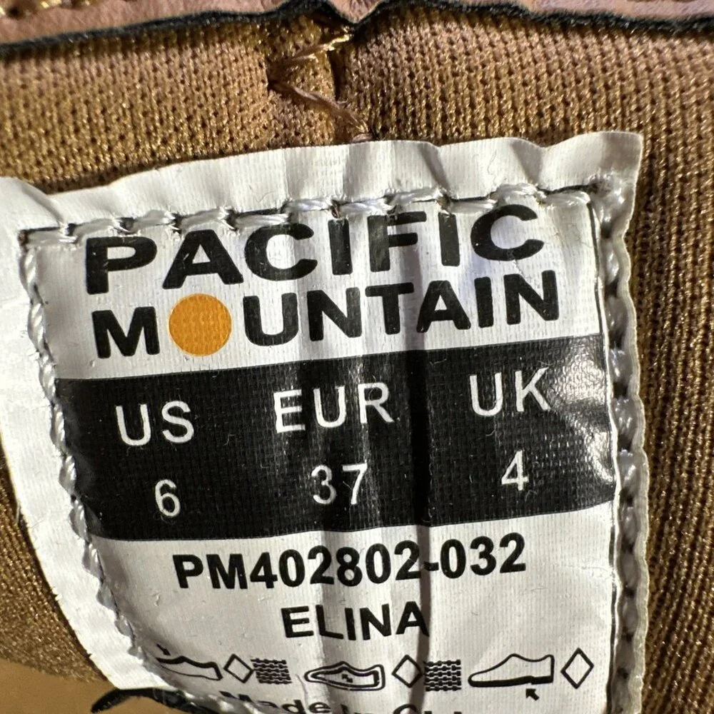 Pacific Mountain Elina Boots 6 Thinsulate Winter Women's Brown Quilted Knee High